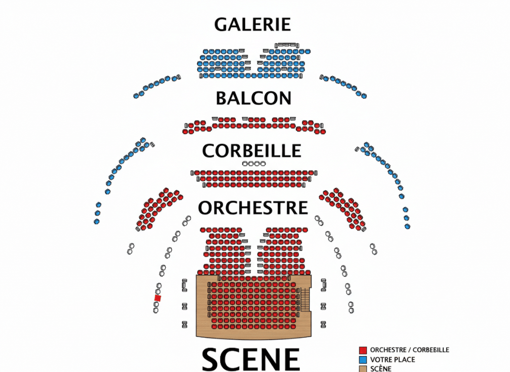 Plan de salle Hebertot